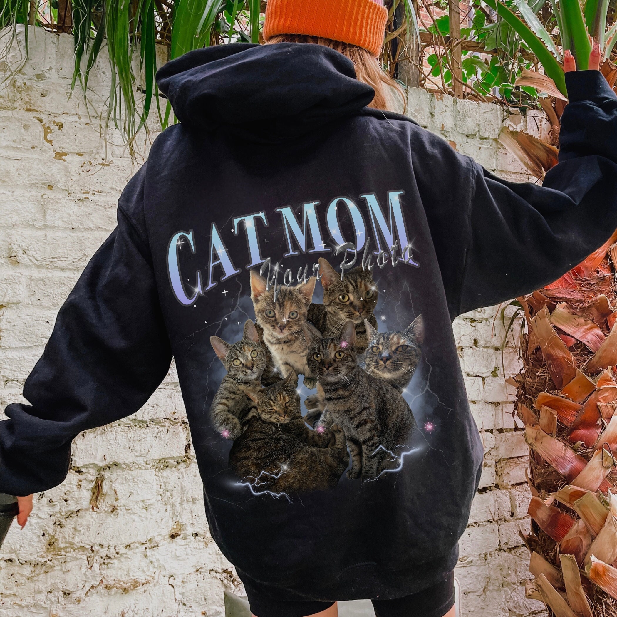 CUSTOM CAT Dog Pet Bootleg Rap Hoodie, Custom Your Own Bootleg
