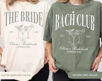 The Bach Club Hen Do T Shirt Hen Party Cocktail Shirt Luxury Hen Shirt Gift Hen Party Favours Hen Party Sign Bachelorette Bridal T Shirt