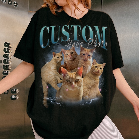 Cat Shirt. Retro Style T-Shirt Cat Shirt. Retro Style T-Shirt