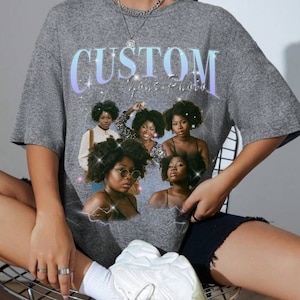 CUSTOM Bootleg Rap Tee, Custom Your Own Bootleg Shirts, Custom Photo, Vintage Graphic 90s T-shirt, Custom Photo Shirt, Insert Your Design