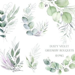 Clipart de aquarela verde, png de eucalipto, clipart de folhagem, aquarela de folhas verdes, download digital, noiva, clipart de casamento