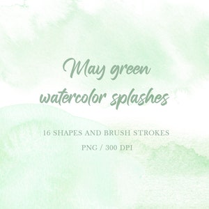 Fundo verde claro, fundo aquarela verde, clipart de salpicos verdes, pinceladas verdes, aquarela de design abstrato, textura verde