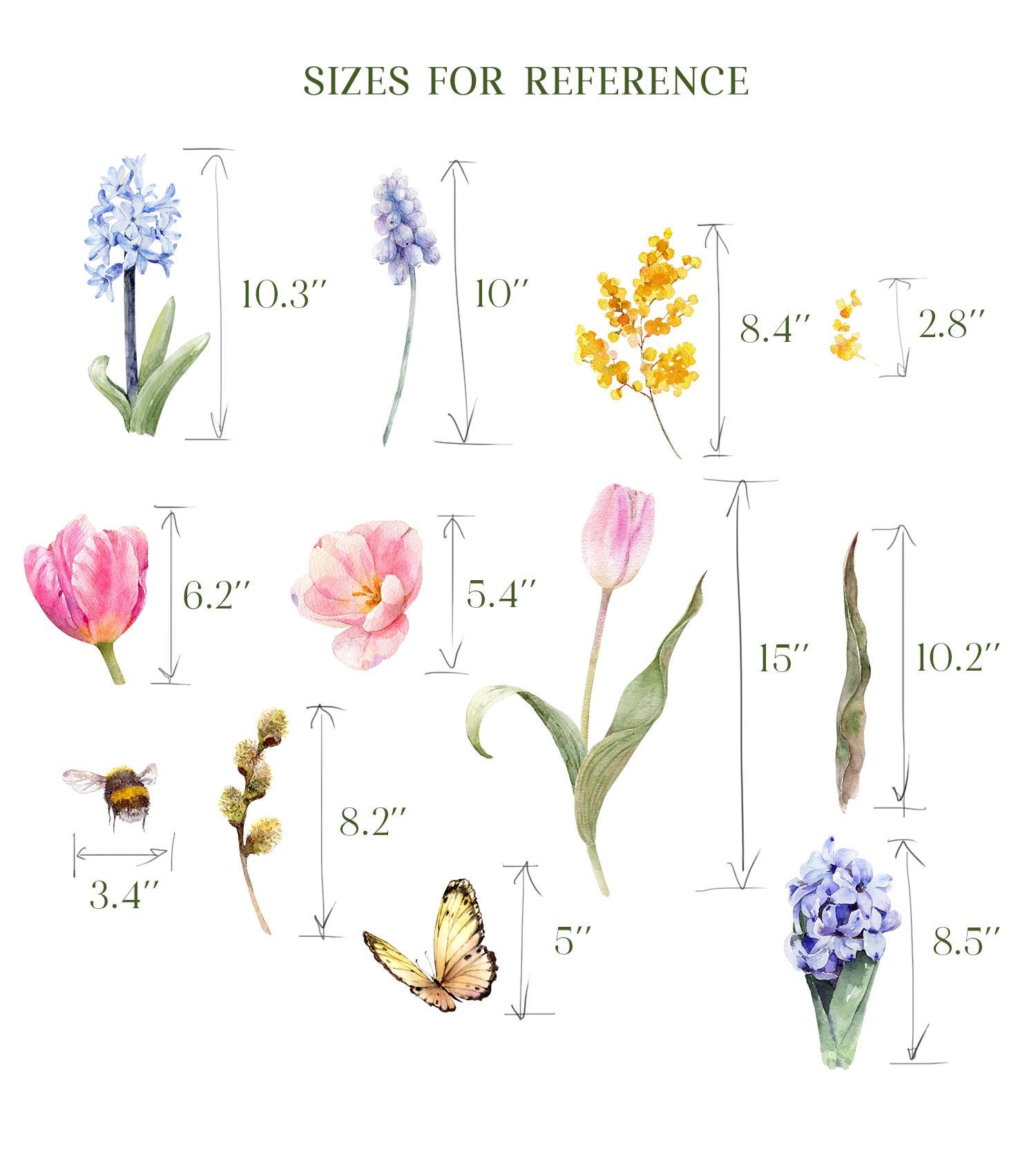 Watercolor Spring Flowers Clipart for Mother's Day Card Making, Tulips ...