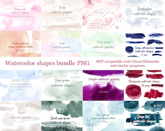 Watercolor background png, watercolor splashes clipart, brush strokes, abstract design watercolor, neutral, pink, blush, blue, pastel, green