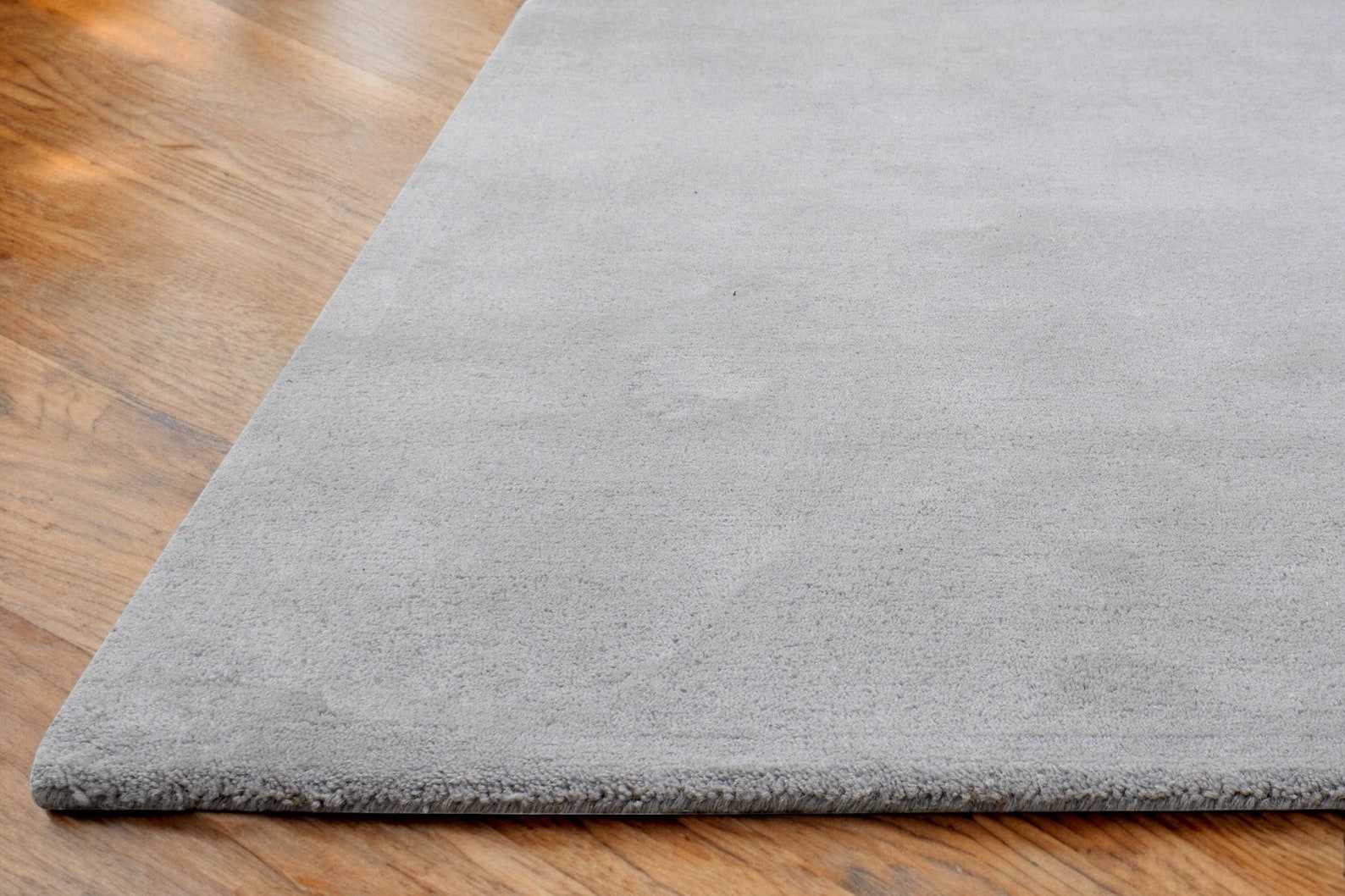 Brown Rug Plain, Modern Area Rug for Bedroom, Solid Color Plain Wool ...