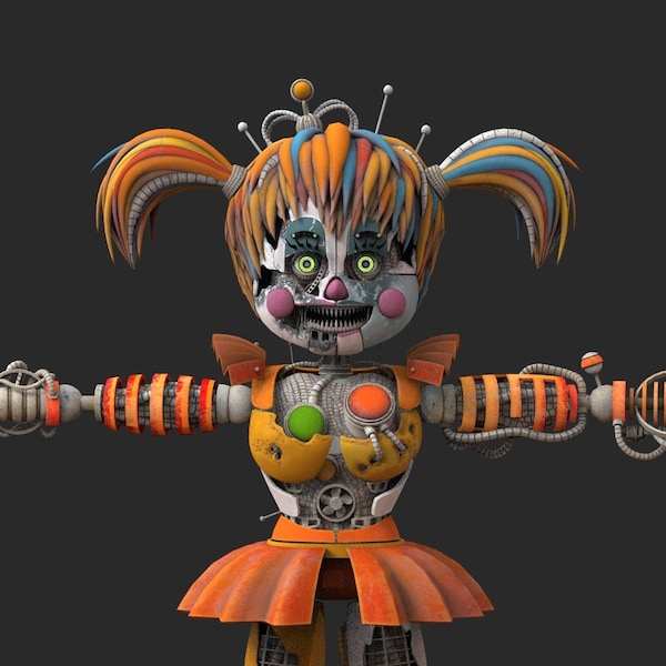 Scrap Baby Help Wanted 2 Custom Full Body Wearable Parts with Helmet 3D Model STL