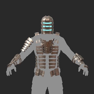 Isaac Clarke Dead Spce Accurate Custom Full Wearable Armor with Helmet and Laser Cutter 3D Model STL