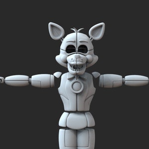 FNAF 1 Foxy Full Body Wearable Costume with Head for 3D Printing