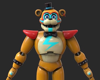 Freddy Security Break Furry Custom Full Body Wearable Parts with Helmet 3D Model STL