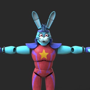 Glamrock Bonnie - Download Free 3D model by Fazer Bear (@fazer-bear)  [dc76ffe]