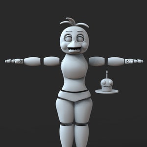 Toy Chica Custom Full Body Wearable Parts With Helmet 3D Model STL - Etsy
