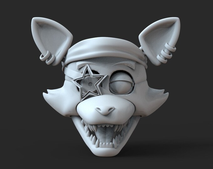 Glamrock Foxy Custom Head Wearable 3D Model STL - Etsy