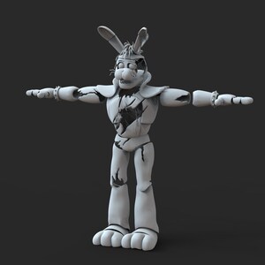 Glamrock Bonnie Ruin Custom Body Parts With Head Wearable 3D Model STL ...