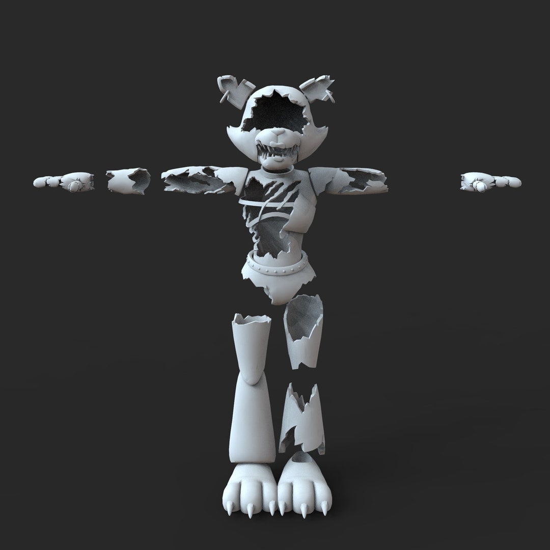 Shattered Roxy Security Break Furry Custom Full Body Wearable Parts 