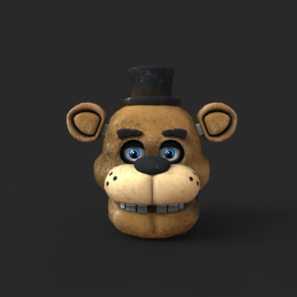 Freddy 1 Furry Custom Mask Wearable 3D Model STL