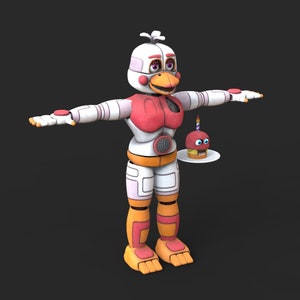 Funtime Chica Help Wanted 2 Custom Full Body Wearable Parts With Head ...