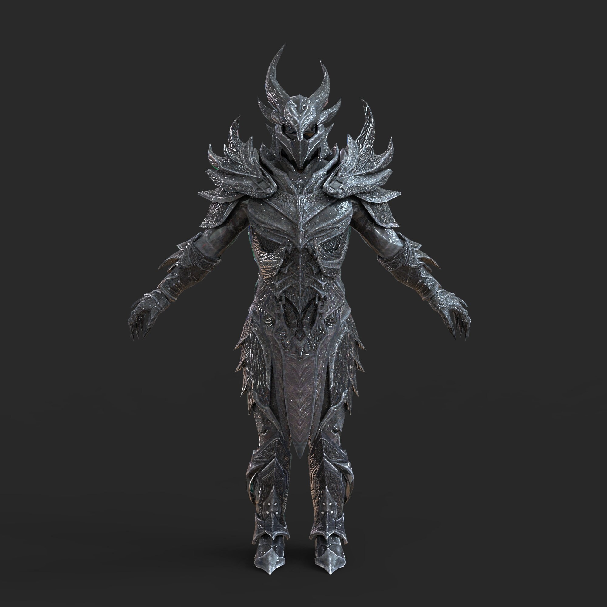 Daedric Skyrm Custom Full Body Wearable Armor With Helmet 3D Etsy