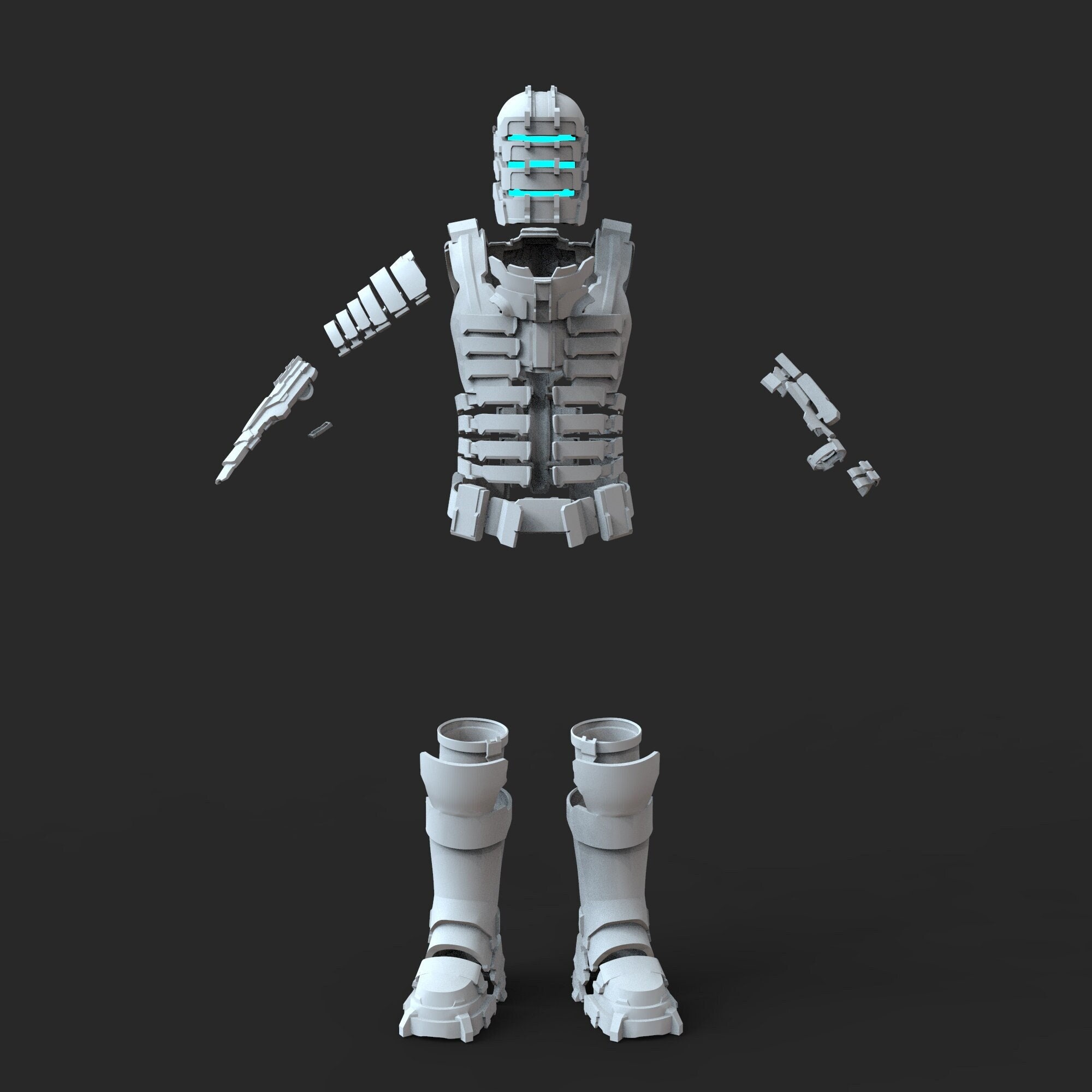 3D file Dead Space 2 rig Advanced Suit 😵・Design to download and