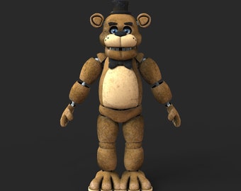 Freddy Furry Custom Full Body Wearable with Mask Wearable 3D Model STL
