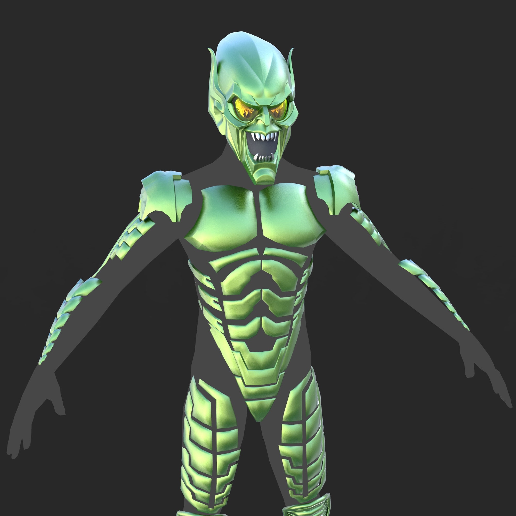 Green Goblin Custom Full Body Wearable Armor With Helmet 3D Etsy Canada