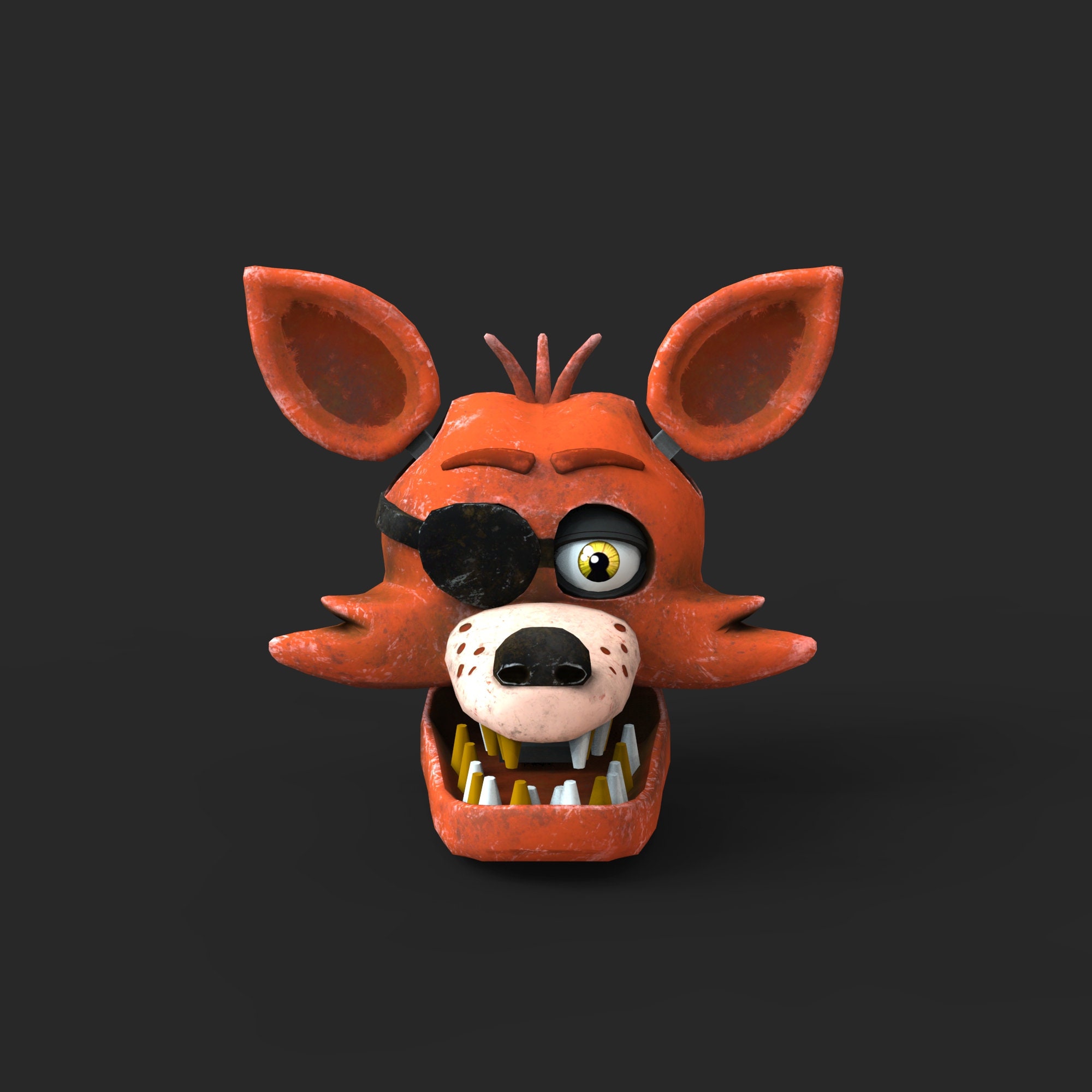 Foxy 1 furry custom mask wearable 3d model stl etsy uk