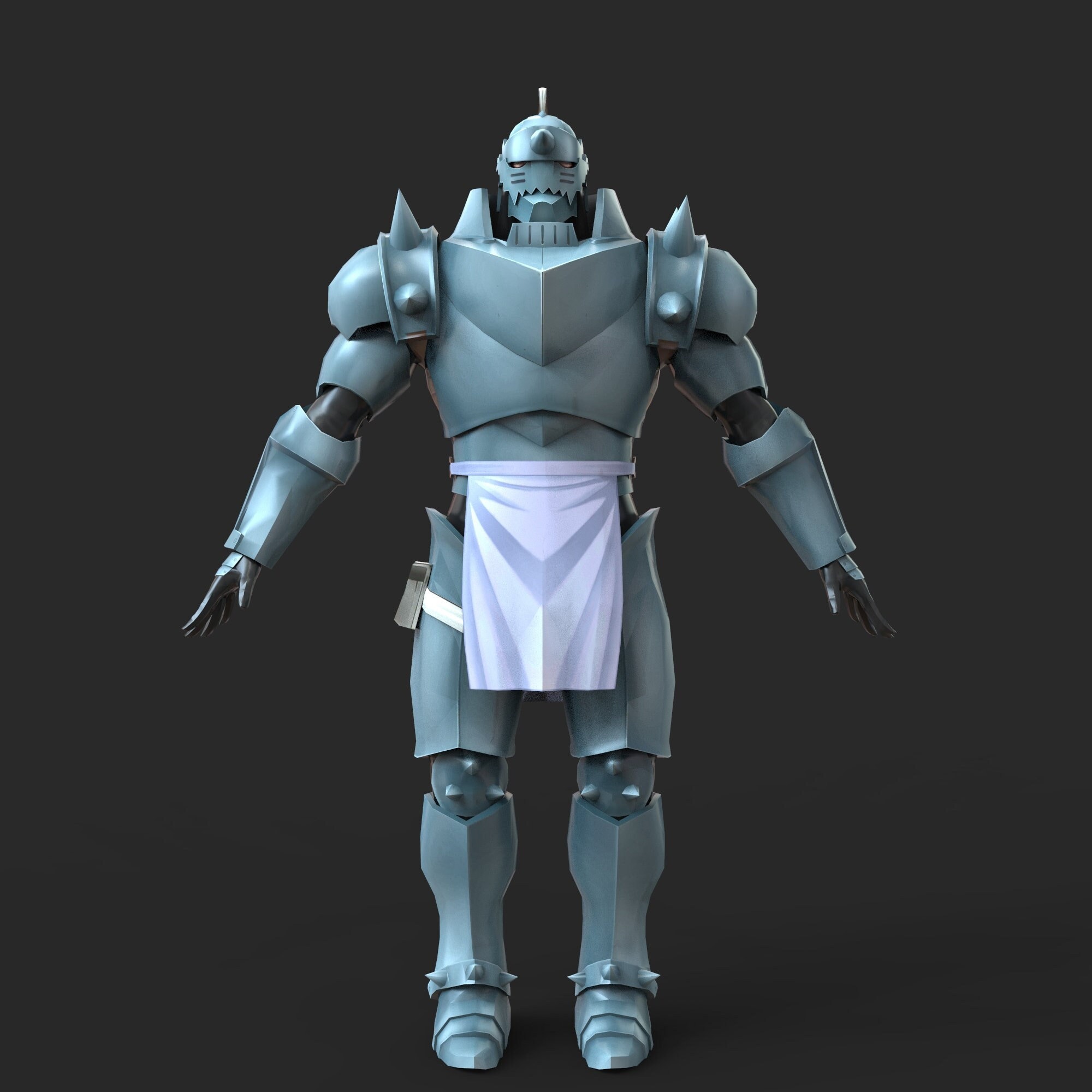Alphonse Elric Custom Full Body Wearable Armor with Helmet 3D Model STL