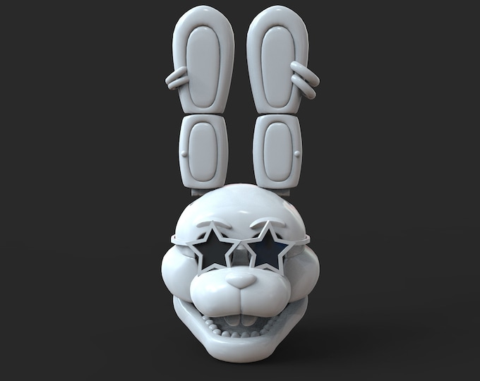 Bonnie Furry Custom Helmet Wearable 3D Model STL - Etsy