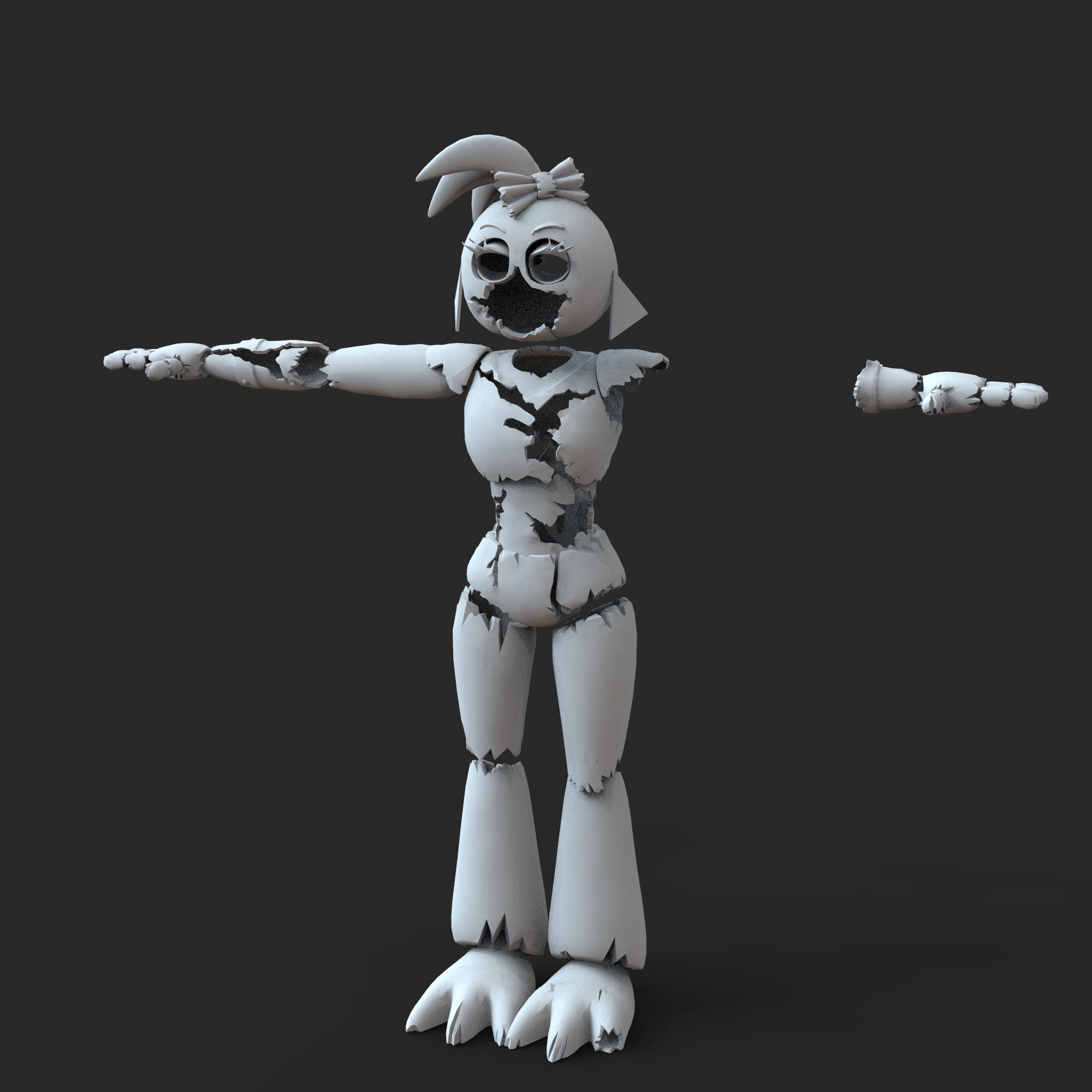 Shattered Chica Security Break Furry Custom Full Body Wearable Parts ...