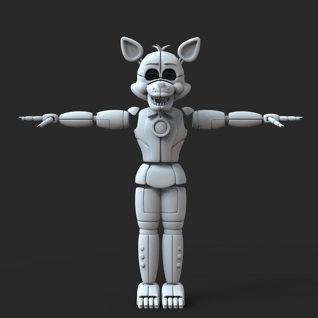 I (Sort of) fixed my Withered Foxy model's left ear : r/fivenightsatfreddys