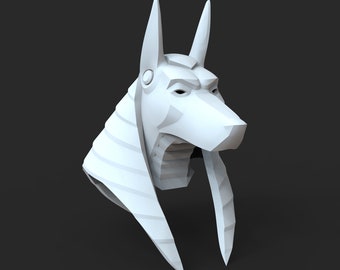 Anubis God Custom Helmet Wearable 3D Model STL