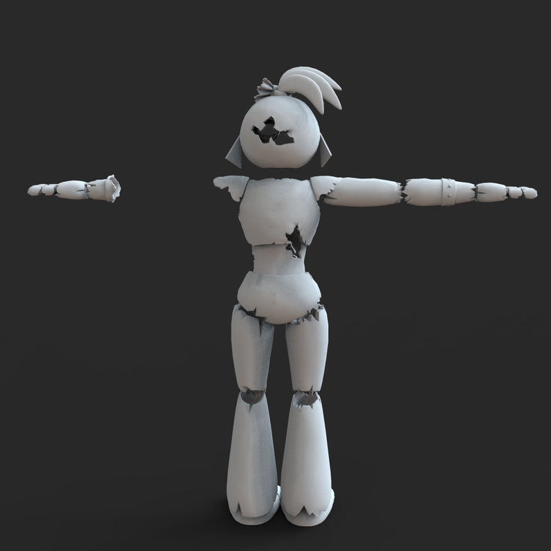 Shattered Chica Security Break Furry Custom Full Body Wearable Parts ...