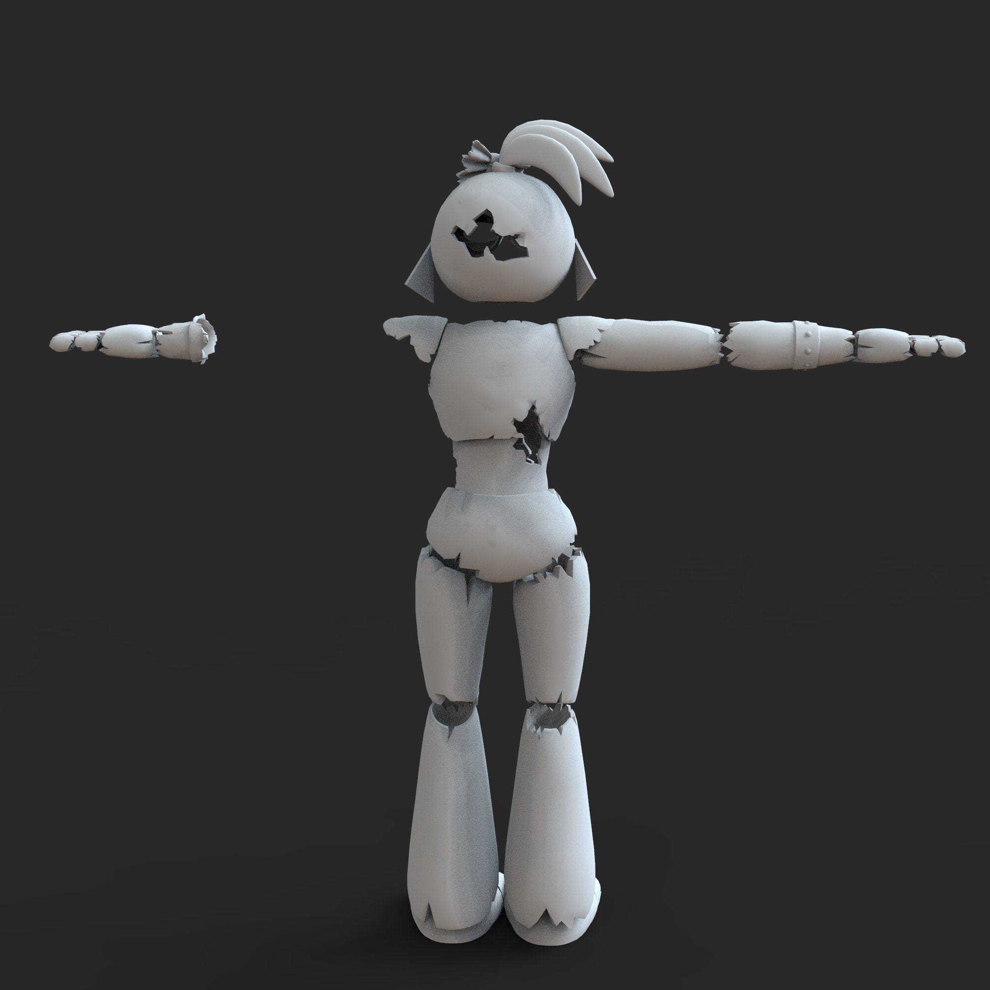 Shattered Chica Security Break Furry Custom Full Body Wearable Parts ...