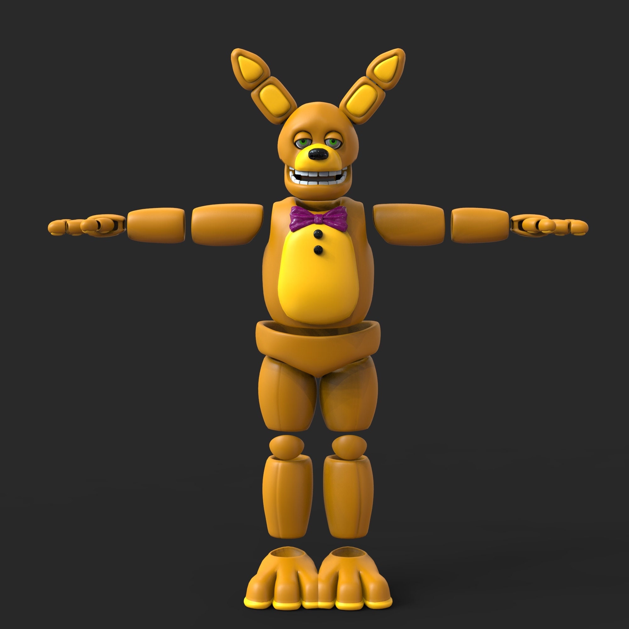 Nightmare Fredbear Furry Custom Full Body Wearable Parts with