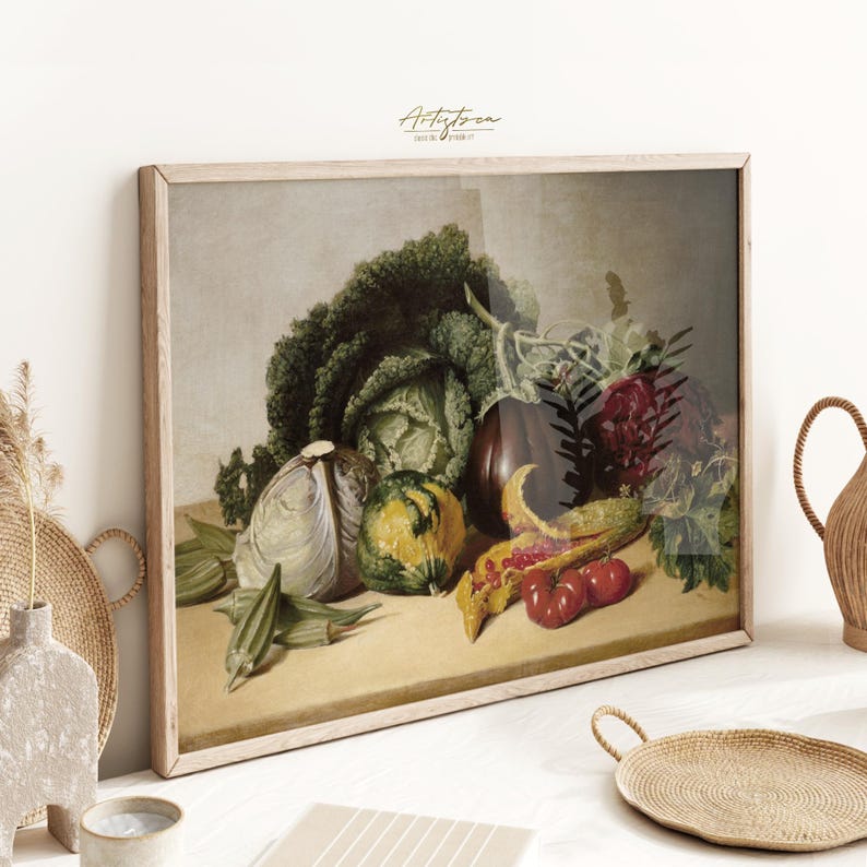 COLORFUL VEGETABLES VINTAGE OIL PAINTING, VEGETABLES KITCHEN RUSTIC DIGITAL WALL ART PRINT, VEGETABLES MOODY KITCHEN COTTAGE DECOR POSTER, VEGETABLES COLORFUL STILL LIFE VICTORIAN TRENDY VINTAGE APARTMENT DECOR, VEGETABLES COLORFUL PRINTABLE PAINTING PRINT, VEGETABLES FARMHOUSE COTTAGE INSTANT DOWNLOAD PRINT, GIFT FOR HER, WOMAN KITCHEN RUSTIC WALL ART POSTER, VEGETABLES COUNTRY KITCHEN RETRO AESTHETIC POSTER PRINT, COLORFUL VEGGIES WALL ART, GIFT for VEGANS, VEGETABLES KITCHEN RUSTIC PAINTING