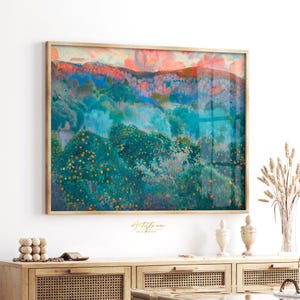 COLORFUL GREEN BLUE ORANGE TREES ABSTRACT LANDSCAPE VINTAGE PAINTING, ORANGE TREES LANDSCAPE COLORFUL DIGITAL WALL ART, GRAND MILLENNIAL TRENDY VINTAGE PRINTABLE PAINTING, VICTORIAN PAINTING DIGITAL APARTMENT DECOR, GIFT FOR HER, MOTHER DAY GIFT, ORANGE TREE WALL ART PRINTABLE GIFT, ORANGE TREES LANDSCAPE INSTANT DOWNLOAD HOME DECOR GIFT, SPRING EASTER HOUSEWARMING PRINT GIFT, COZY COTTAGE PRINTABLE VICTORIAN PAINTING, BLUE GREEN RED ABSTRACT LANDSCAPE RETRO AESTHETIC WALL ART PRINTABLE GIFT