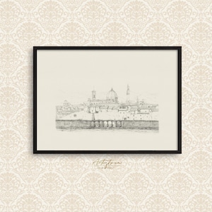 FLORENCE VINTAGE PENCIL DRAWING, FLORENCE ITALY TUSCANY LANDSCAPE DIGITAL SKETCH WALL ART GIFT, MUTE NEUTRAL FLORENCE SKYLINE PENCIL DRAWING PRINT, FLORENCE CITYSCAPE PRINTABLE WALL ART GIFT, FLORENCE ITALIAN APARTMENT HOME DECOR, GIFT FOR HER, ITALIAN ARCHITECTURE, FLORENCE LOVER GIFT, MOTHER DAY GIFT, FLORENCE PANORAMA POSTER DIGITAL INSTANT DOWNLOAD, FLORENCE SKYLINE RETRO AESTHETIC WALL ART HOME DECOR, FLORENCE ITALY HONEYMOON SOUVENIR PRINT, GRAND MILLENNIAL ITALIAN WALL ART PRINTABLE GIFT