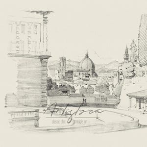FLORENCE SKYLINE VINTAGE PENCIL DRAWING, FLORENCE CITYSCAPE WIDE PANORAMA DIGITAL WALL ART PRINT, FLORENCE PENCIL SKETCH POSTER GIFT, FLORENCE TUSCANY LANDSCAPE POSTER GIFT, GIFT FOR HER, MOTHER DAY GIFT, FLORENCE VINTAGE PENCIL DRAWING, FLORENCE SKYLINE STREET VIEW RETRO AESTHETIC APARTMENT DECOR, FLORENCE LOVER ITALIAN WALL ART PRINT, FLORENCE TUSCANY ITALY TRAVEL POSTER PRINTABLE GIFT, GRAND MILLENNIAL TRENDY VINTAGE ROOM DECOR, FLORENCE WOMAN BEDROOM PRINT, MUTE NEUTRAL FLORENCE SKETCH PRINT