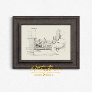 FLORENCE SKYLINE VINTAGE PENCIL DRAWING, FLORENCE CITYSCAPE WIDE PANORAMA DIGITAL WALL ART PRINT, FLORENCE PENCIL SKETCH POSTER GIFT, FLORENCE TUSCANY LANDSCAPE POSTER GIFT, GIFT FOR HER, MOTHER DAY GIFT, FLORENCE VINTAGE PENCIL DRAWING, FLORENCE SKYLINE STREET VIEW RETRO AESTHETIC APARTMENT DECOR, FLORENCE LOVER ITALIAN WALL ART PRINT, FLORENCE TUSCANY ITALY TRAVEL POSTER PRINTABLE GIFT, GRAND MILLENNIAL TRENDY VINTAGE ROOM DECOR, FLORENCE WOMAN BEDROOM PRINT, MUTE NEUTRAL FLORENCE SKETCH PRINT