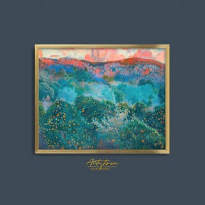 COLORFUL GREEN BLUE ORANGE TREES ABSTRACT LANDSCAPE VINTAGE PAINTING, ORANGE TREES LANDSCAPE COLORFUL DIGITAL WALL ART, GRAND MILLENNIAL TRENDY VINTAGE PRINTABLE PAINTING, VICTORIAN PAINTING DIGITAL APARTMENT DECOR, GIFT FOR HER, MOTHER DAY GIFT, ORANGE TREE WALL ART PRINTABLE GIFT, ORANGE TREES LANDSCAPE INSTANT DOWNLOAD HOME DECOR GIFT, SPRING EASTER HOUSEWARMING PRINT GIFT, COZY COTTAGE PRINTABLE VICTORIAN PAINTING, BLUE GREEN RED ABSTRACT LANDSCAPE RETRO AESTHETIC WALL ART PRINTABLE GIFT
