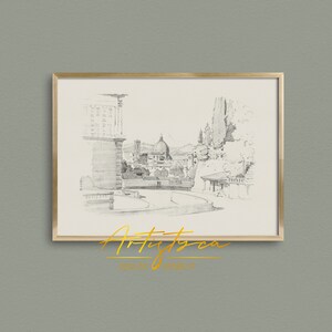 FLORENCE SKYLINE VINTAGE PENCIL DRAWING, FLORENCE CITYSCAPE WIDE PANORAMA DIGITAL WALL ART PRINT, FLORENCE PENCIL SKETCH POSTER GIFT, FLORENCE TUSCANY LANDSCAPE POSTER GIFT, GIFT FOR HER, MOTHER DAY GIFT, FLORENCE VINTAGE PENCIL DRAWING, FLORENCE SKYLINE STREET VIEW RETRO AESTHETIC APARTMENT DECOR, FLORENCE LOVER ITALIAN WALL ART PRINT, FLORENCE TUSCANY ITALY TRAVEL POSTER PRINTABLE GIFT, GRAND MILLENNIAL TRENDY VINTAGE ROOM DECOR, FLORENCE WOMAN BEDROOM PRINT, MUTE NEUTRAL FLORENCE SKETCH PRINT