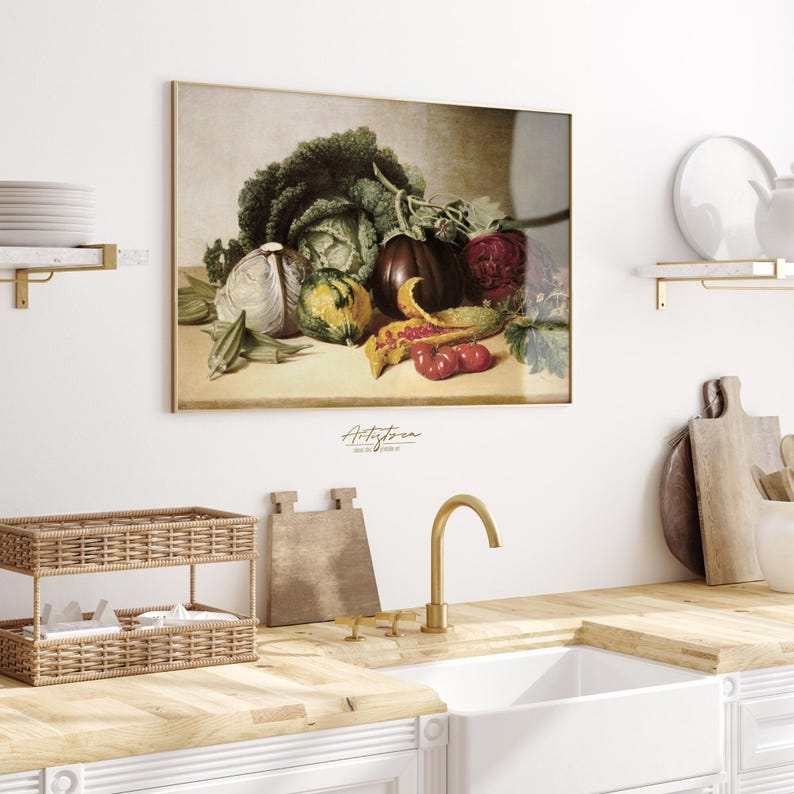 COLORFUL VEGETABLES VINTAGE OIL PAINTING, VEGETABLES KITCHEN RUSTIC DIGITAL WALL ART PRINT, VEGETABLES MOODY KITCHEN COTTAGE DECOR POSTER, VEGETABLES COLORFUL STILL LIFE VICTORIAN TRENDY VINTAGE APARTMENT DECOR, VEGETABLES COLORFUL PRINTABLE PAINTING PRINT, VEGETABLES FARMHOUSE COTTAGE INSTANT DOWNLOAD PRINT, GIFT FOR HER, WOMAN KITCHEN RUSTIC WALL ART POSTER, VEGETABLES COUNTRY KITCHEN RETRO AESTHETIC POSTER PRINT, COLORFUL VEGGIES WALL ART, GIFT for VEGANS, VEGETABLES KITCHEN RUSTIC PAINTING