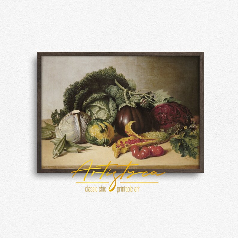 COLORFUL VEGETABLES VINTAGE OIL PAINTING, VEGETABLES KITCHEN RUSTIC DIGITAL WALL ART PRINT, VEGETABLES MOODY KITCHEN COTTAGE DECOR POSTER, VEGETABLES COLORFUL STILL LIFE VICTORIAN TRENDY VINTAGE APARTMENT DECOR, VEGETABLES COLORFUL PRINTABLE PAINTING PRINT, VEGETABLES FARMHOUSE COTTAGE INSTANT DOWNLOAD PRINT, GIFT FOR HER, WOMAN KITCHEN RUSTIC WALL ART POSTER, VEGETABLES COUNTRY KITCHEN RETRO AESTHETIC POSTER PRINT, COLORFUL VEGGIES WALL ART, GIFT for VEGANS, VEGETABLES KITCHEN RUSTIC PAINTING