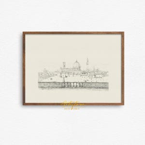 FLORENCE VINTAGE PENCIL DRAWING, FLORENCE ITALY TUSCANY LANDSCAPE DIGITAL SKETCH WALL ART GIFT, MUTE NEUTRAL FLORENCE SKYLINE PENCIL DRAWING PRINT, FLORENCE CITYSCAPE PRINTABLE WALL ART GIFT, FLORENCE ITALIAN APARTMENT HOME DECOR, GIFT FOR HER, ITALIAN ARCHITECTURE, FLORENCE LOVER GIFT, MOTHER DAY GIFT, FLORENCE PANORAMA POSTER DIGITAL INSTANT DOWNLOAD, FLORENCE SKYLINE RETRO AESTHETIC WALL ART HOME DECOR, FLORENCE ITALY HONEYMOON SOUVENIR PRINT, GRAND MILLENNIAL ITALIAN WALL ART PRINTABLE GIFT
