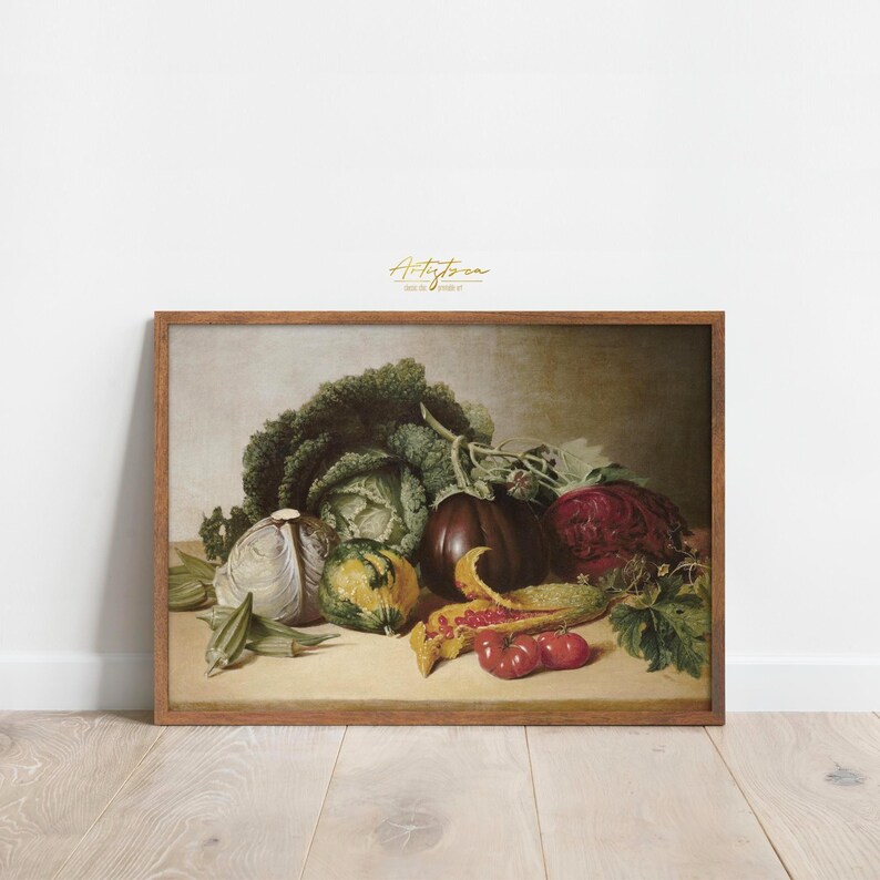 COLORFUL VEGETABLES VINTAGE OIL PAINTING, VEGETABLES KITCHEN RUSTIC DIGITAL WALL ART PRINT, VEGETABLES MOODY KITCHEN COTTAGE DECOR POSTER, VEGETABLES COLORFUL STILL LIFE VICTORIAN TRENDY VINTAGE APARTMENT DECOR, VEGETABLES COLORFUL PRINTABLE PAINTING PRINT, VEGETABLES FARMHOUSE COTTAGE INSTANT DOWNLOAD PRINT, GIFT FOR HER, WOMAN KITCHEN RUSTIC WALL ART POSTER, VEGETABLES COUNTRY KITCHEN RETRO AESTHETIC POSTER PRINT, COLORFUL VEGGIES WALL ART, GIFT for VEGANS, VEGETABLES KITCHEN RUSTIC PAINTING