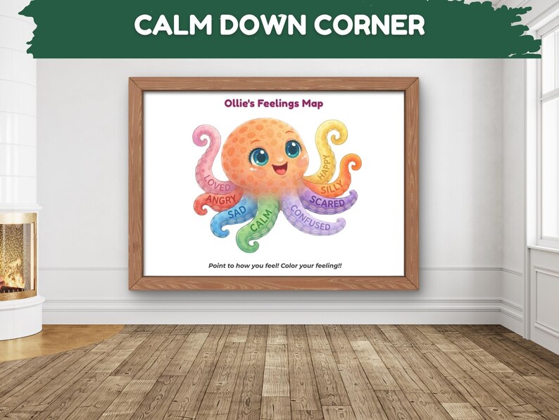 Octopus Feelings Map for Kids | Emotion Body Map Printable | SEL ...