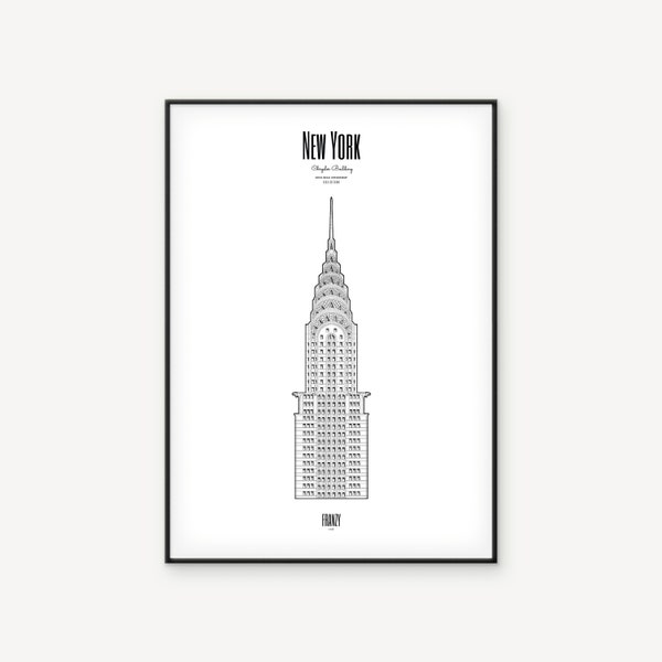 Affiche – Chrysler Building de New York