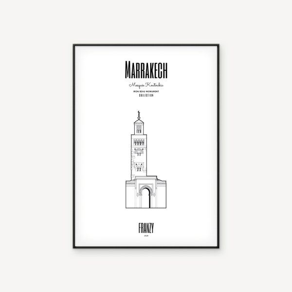 Affiche – Mosquée Koutoubia de Marrakech