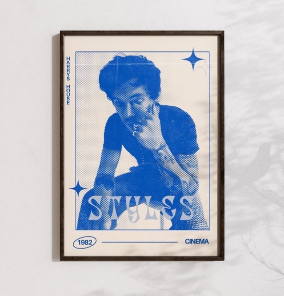 Harry Styles Poster / Vintage Wall Art / Music Memorabilia / 
