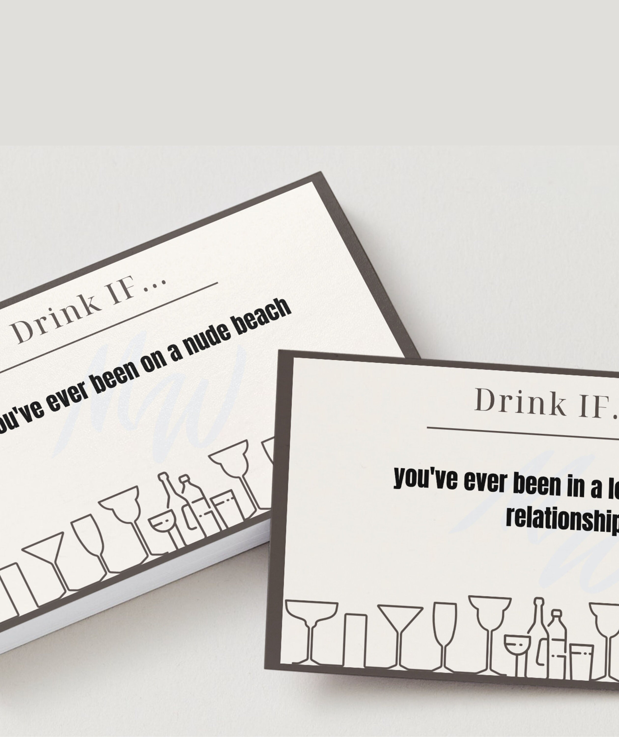 Drink IF Party Games Digital Printable Minimalist Drinking - Etsy