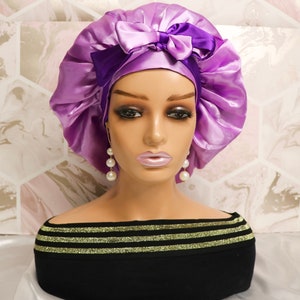 Hair Bonnet Satin, para dormir, pañuelo nocturno, estilo de vida saludable, Bonete de seda, gorro ajustable, gorro con lazos, protector del cabello, Reino Unido